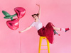 Foil balloon cherries 88x73cm