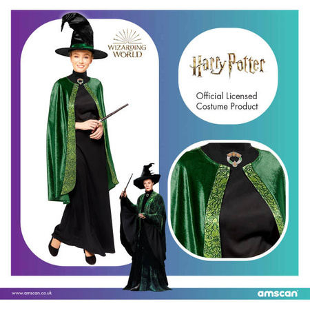 Dress, costume disguise professor mcgonagall harry potter, size M