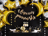 Banner Bachelorette Abend, Gold, 150x21,5cm