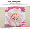 Baby Shower Girl cake topper edible wafer round 20 cm premium, vegan, gluten-free, cut