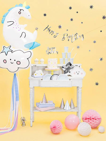 Folienballon White Cloud, 63 cm