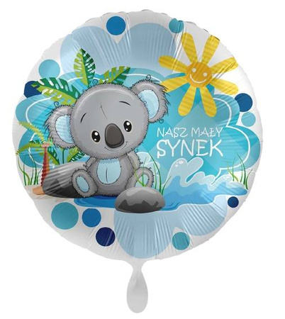 Foil balloon heart, our little son 43cm