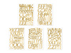 Aufkleber, Stiucker mit allen Buchstaben, Personalisierung, Gold