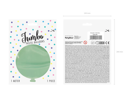 Riesen-Latexballon, Pistazie, Pastell Pistazie, 1m, 1Stk.