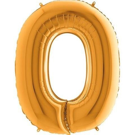 40 foil balloon letter 'O Gold