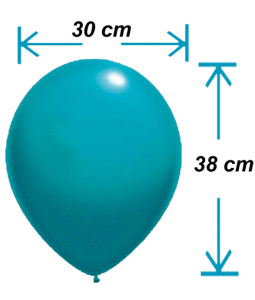 Latex balloons Chrome color mix 30cm, 50 pcs.