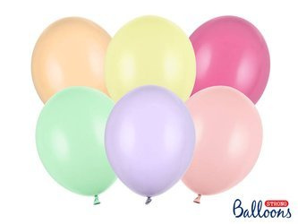 Strong Ballons, Pastell Mix, 30 cm, 50 Stk.