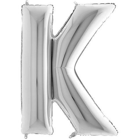 Balloon Letter foil 40 'Silver K