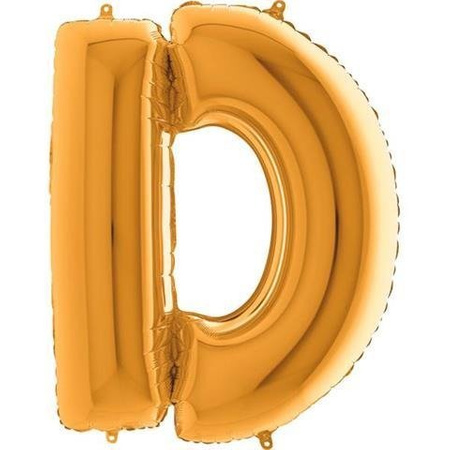 Folienballon Buchstabe D, 40 ', Gold