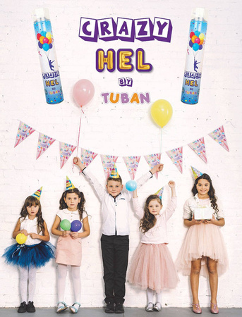 Crazy HEL - 12 L of Helium in a Handy Spray Can for Latex Balloons