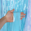 Decorative curtain, blue, pastel J - 1 x 2 m