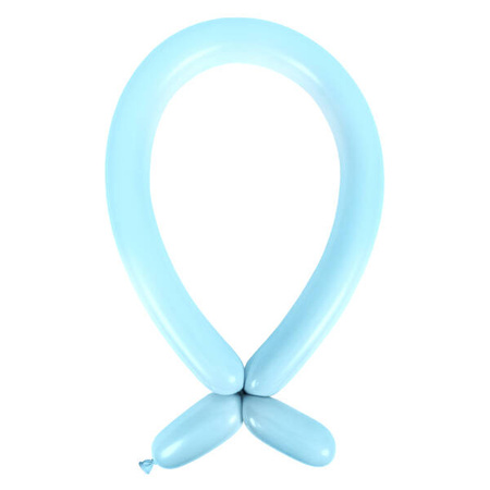 Balloons for Modeling E260, Tube Animator, Pastel Blue 114cm, 100 pcs