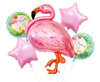 Folienballons - Flamingo Set, Happy Birthday 5 Stk.