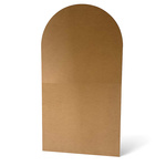 Glatte Dekorationswand S1 - Halbkreis