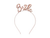 Bride headband, pink gold Rose Gold