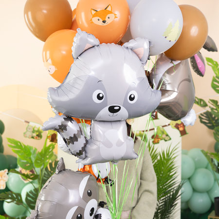 Foil Balloon Raccoon 64x85cm