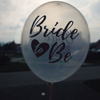 Crystal Clear Ballons, transparent mit Schriftzug Bride to be, 30 cm (1/6 Stück)