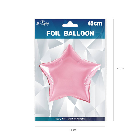 Foil Balloon - Pink star 46 cm