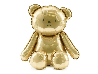 Foil Balloon Bear – Gold, 43x53 cm