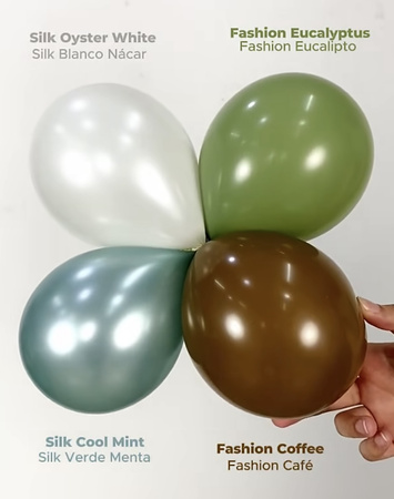 Sempertex Latexballons Silk Oyster White, 30 cm, 50 Stk.