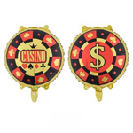 Folienballon Bunt Casino 45 cm