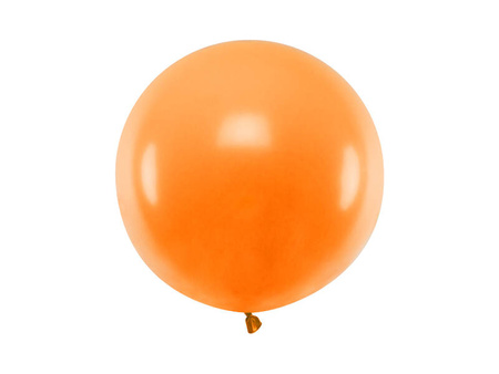 Round balloon, Pastel Mandarin Orange, 60 cm, 1 pcs