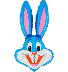 Grabo Blue Bunny Foil Balloon, 35 cm (14’’) on Stick 
