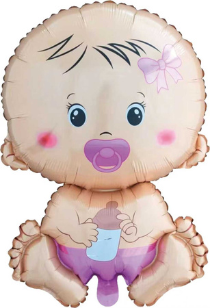 Folienballon - Baby Girl - Baby Shower - 79 x 50 cm