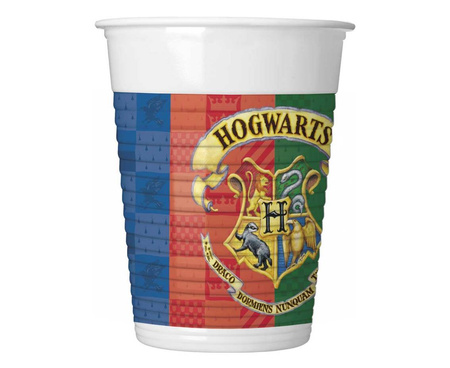 Harry Potter plastic cups - 200 ml 8 pcs.