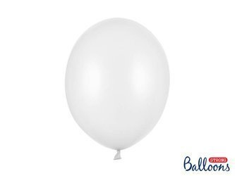 Balloons Strong, Metallic Pure White, 30cm, 50 pcs.