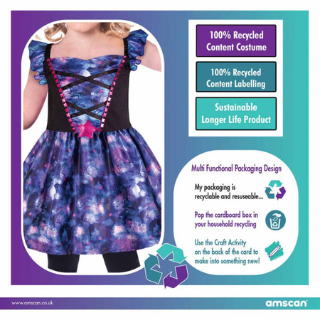 Outfit, costume disguise witch witches 6-8 years old