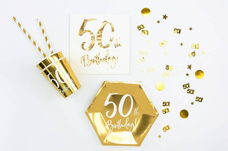 Metalized confetti Gold, number 50, 15g