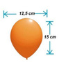 Latexballons weiß, 12,5 cm, 100 Stück