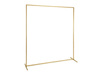 Backdrop stand, frame, gold, 200x200 cm