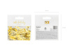 Metalized confetti Gold, number 50, 15g