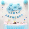 Garland Birthday - HAPPY BIRTHDAY banner, blue