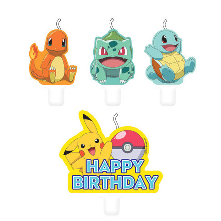 Pokemon Cake Candles 4 pcs.