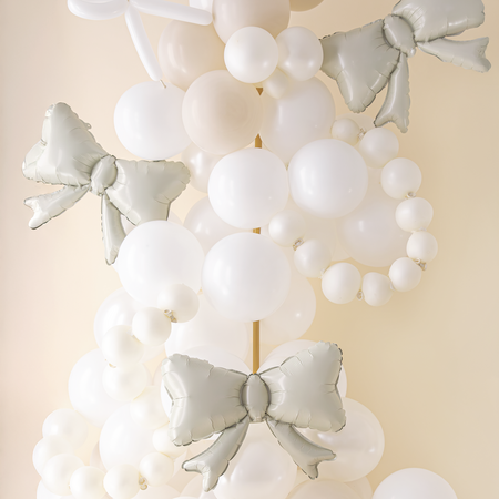 Foil Balloon Bows beige 55 x 42cm 3pcs