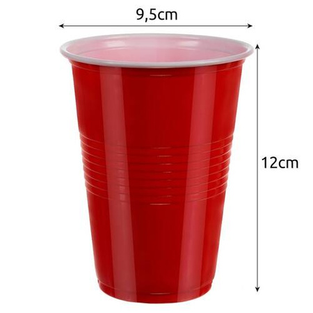 Bier-Pong-Spiel, 50 Becher