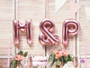 Foil balloon Letter M, 35cm, Rose Gold rose gold