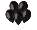 Gemar G120 Latexballons Pastell 13" (33 cm), Schwarz 014 – Set mit 50 Stück
