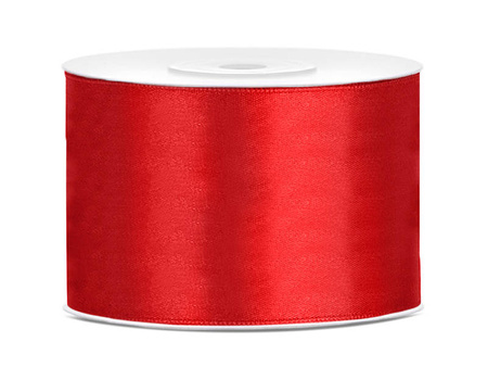 Satinband, rotes Band 50mm/25m