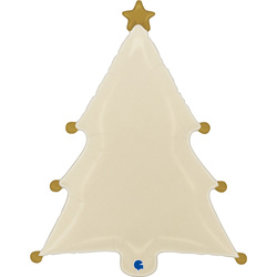Folienballon Tanne Christmas Tree Cream 69 cm