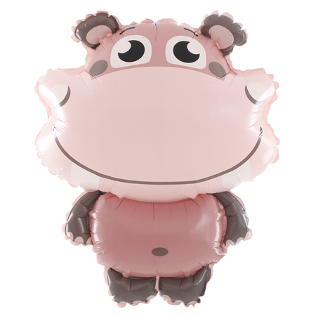 Hippo foil balloon 45cm x 63cm