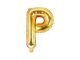 Folienballon Buchstabe P 35cm, Gold