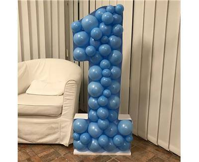 Template for filling balloons - digit 1