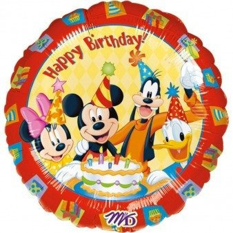 Geburtstagsballon 'Happy Birthday' Mickey Mouse, 43 cm