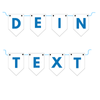 Personalized Flag Banner, Blue – Custom Garland with Any Text