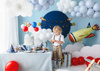 Happy Birthday Airplanes Banner, 2.5 m, mix