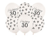 Luftballons 30 cm, 30. Geburtstagsset, Pastell Off-White